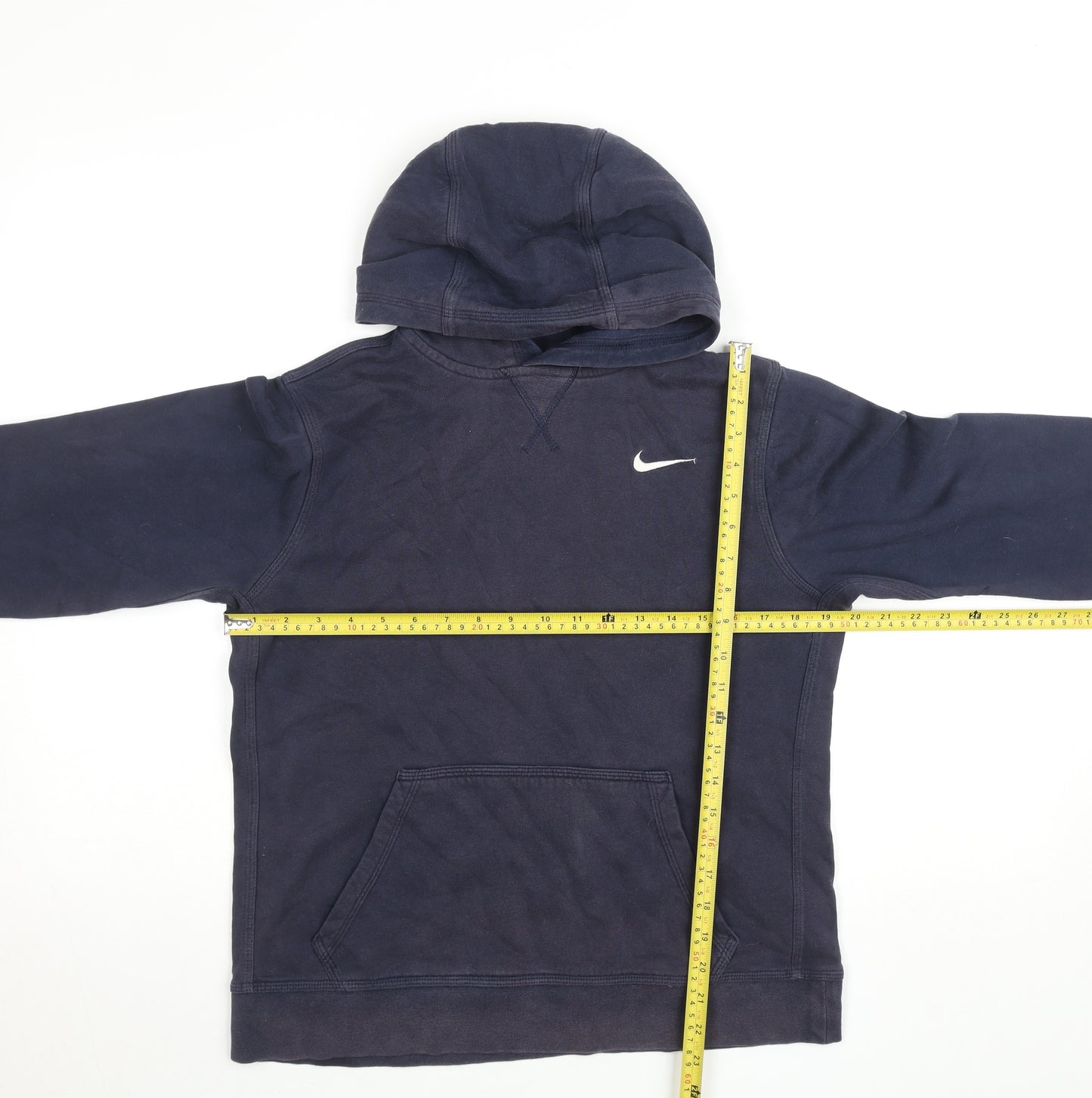 Nike Teens Blue Pullover Hoodie XL Logo Fleece Sweatshirt