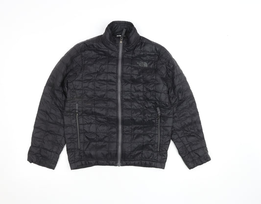 The North Face Boys Black Quilted Insulated Puffer Jacket Size M