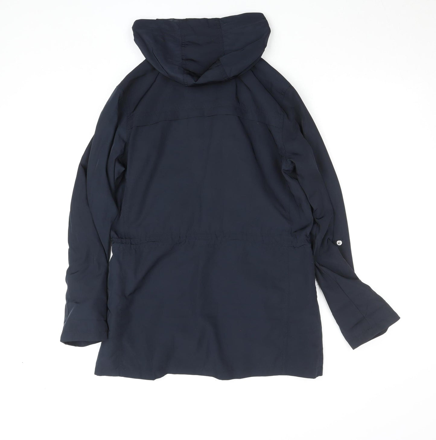 Dorothy Perkins Womens Blue Hooded Parka Jacket Size 10