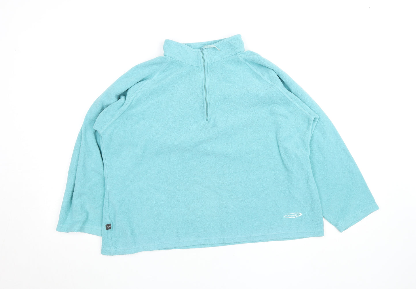 Mountainlife Women's Blue Fleece 1/2 Zip Jacket Size 16