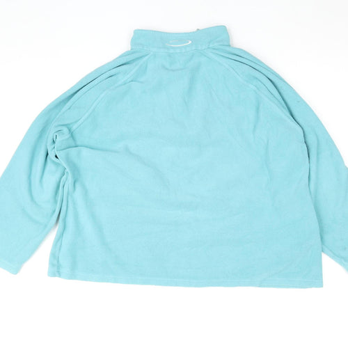 Mountainlife Women's Blue Fleece 1/2 Zip Jacket Size 16
