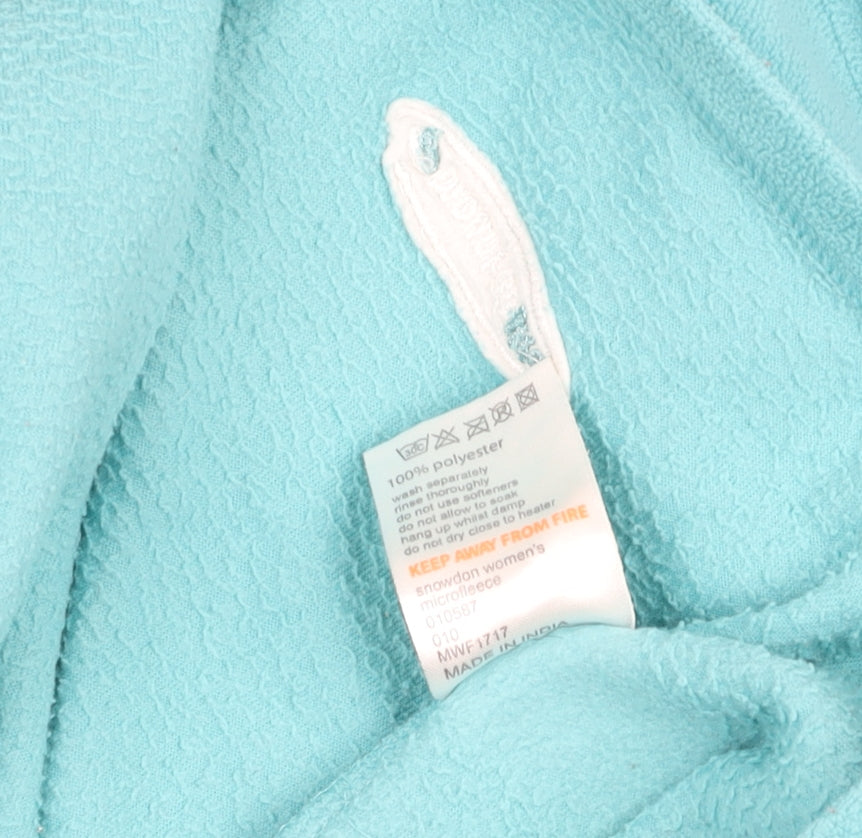 Mountainlife Women's Blue Fleece 1/2 Zip Jacket Size 16