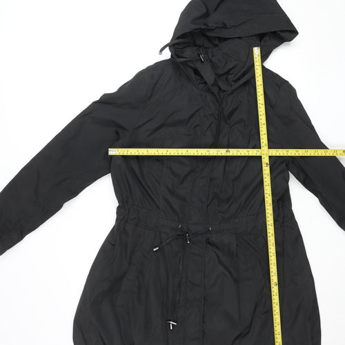 Rocha John Rocha Men's Black Hooded Parka Coat Size 38 Regular Fit