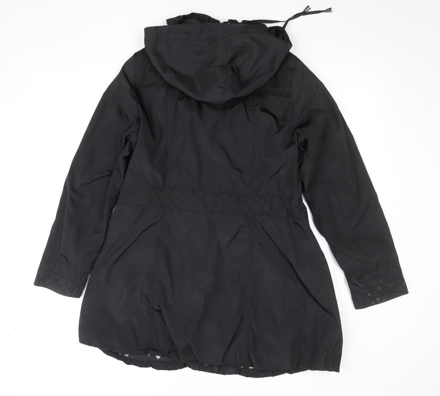 Rocha John Rocha Men's Black Hooded Parka Coat Size 38 Regular Fit