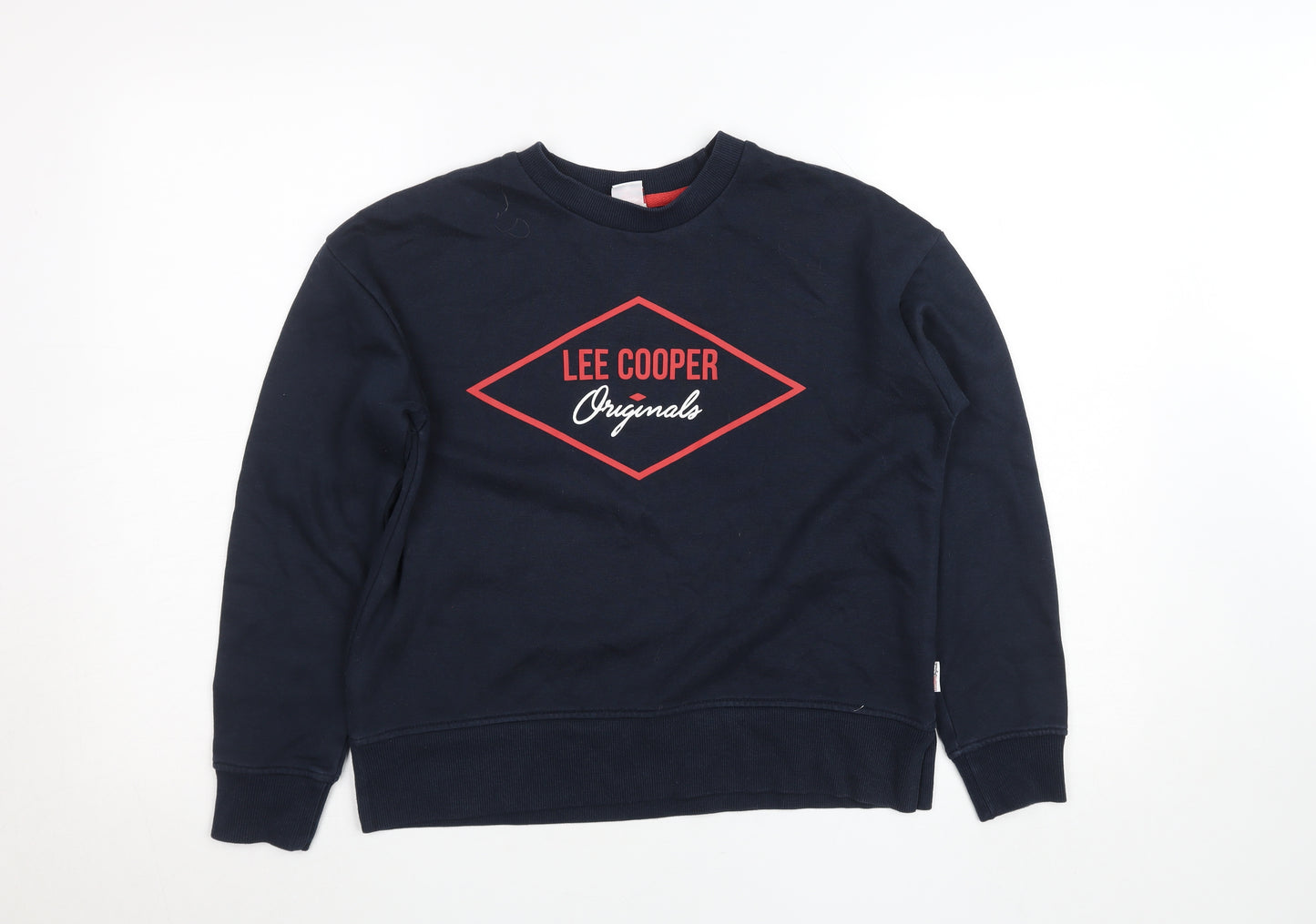 Lee Cooper Originals Women's Navy Blue Pullover Sweatshirt UK 10