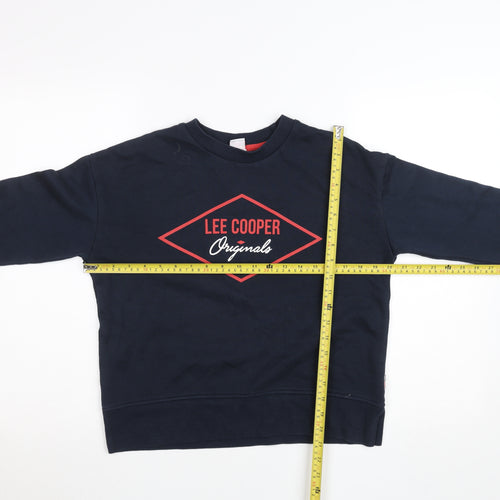 Lee Cooper Originals Women's Navy Blue Pullover Sweatshirt UK 10