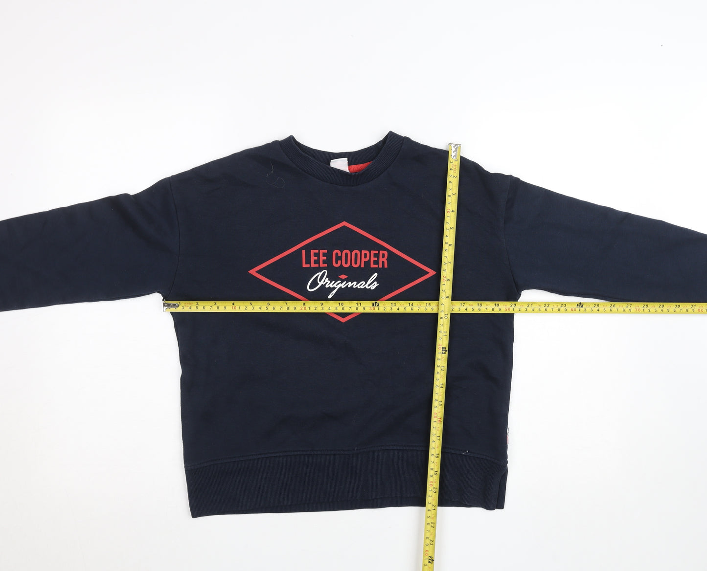 Lee Cooper Originals Women's Navy Blue Pullover Sweatshirt UK 10