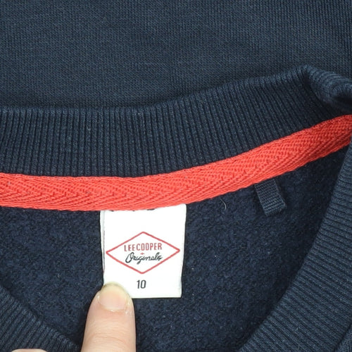 Lee Cooper Originals Women's Navy Blue Pullover Sweatshirt UK 10