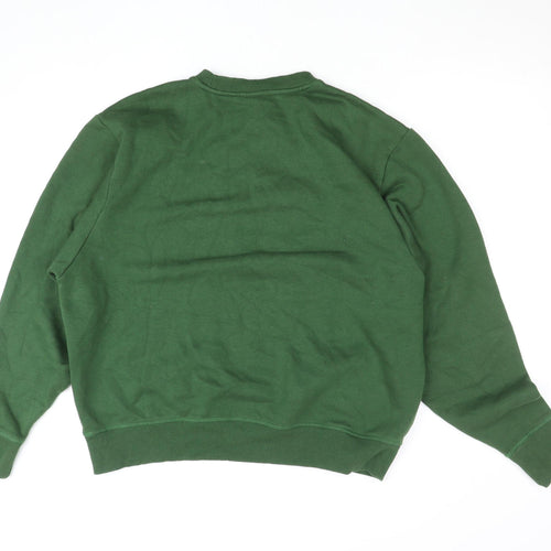 Russell Athletic Men's Green M Crew Neck Logo Sweatshirt