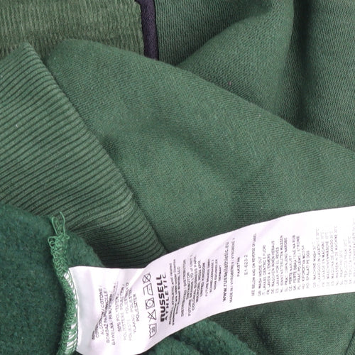 Russell Athletic Men's Green M Crew Neck Logo Sweatshirt