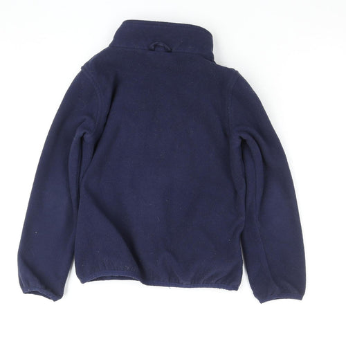 Peter Storm Boys Navy Full Zip Fleece Hoodie 7-8 Years Lightweight Warm