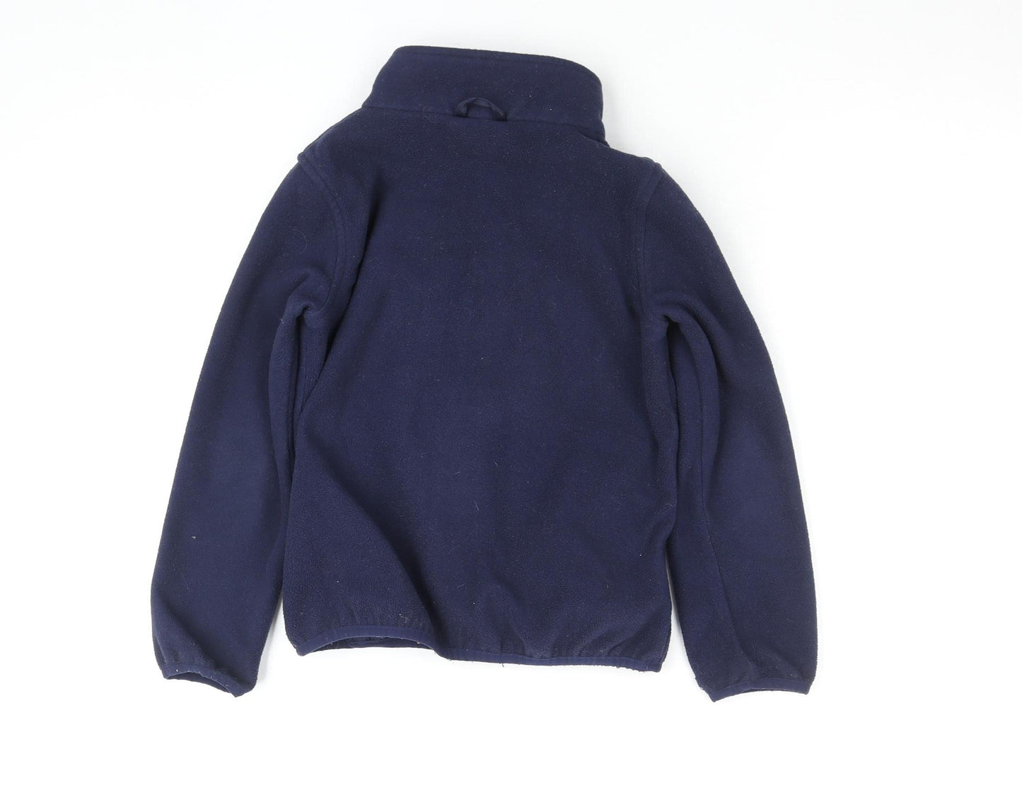 Peter Storm Boys Navy Full Zip Fleece Hoodie 7-8 Years Lightweight Warm