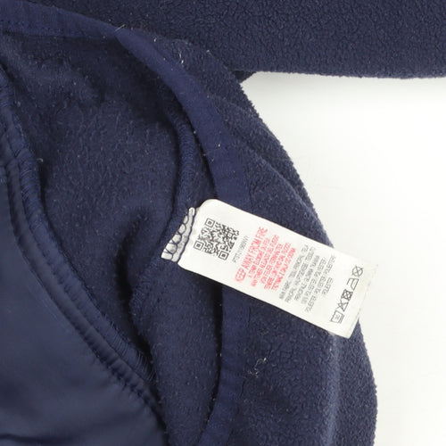 Peter Storm Boys Navy Full Zip Fleece Hoodie 7-8 Years Lightweight Warm