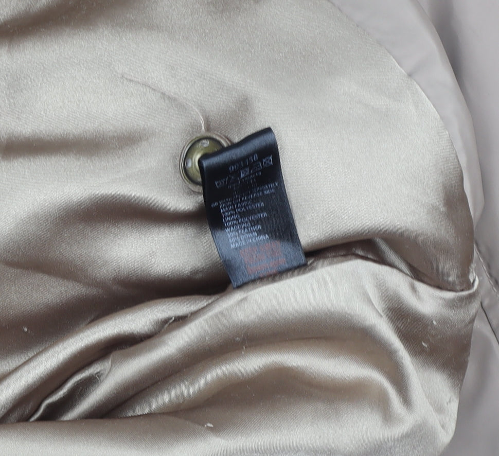 Monsoon Women’s Beige Mid-Length Hooded Puffer Coat M