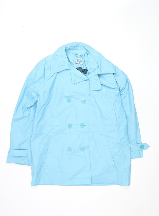 Number 1 Team Men's Blue 42 Regular Lightweight Pea Coat