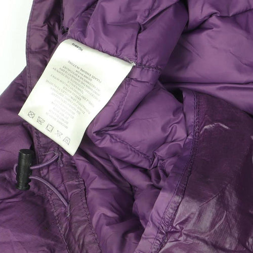 Hi Gear Womens Purple Puffer Jacket Size 10 Hooded Lightweight Zip Coat