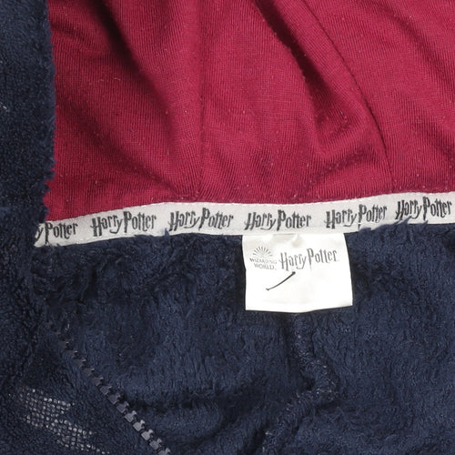 Nutmeg Boys Blue Harry Potter Hooded Fleece Onesie 7-8 Years
