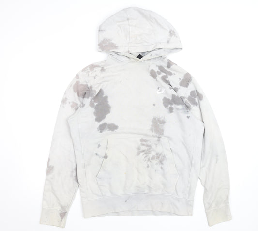 Nike Men's Grey Pullover Hoodie Small Regular Fit Sportswear