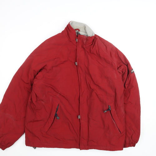 Cedarwood State Men’s Red Puffer Jacket M 39in Nylon Polyester Winter Coat