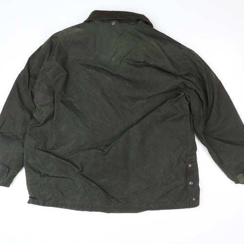 Ferndale Men's Green Waxed Cotton Country Jacket Size M Waterproof