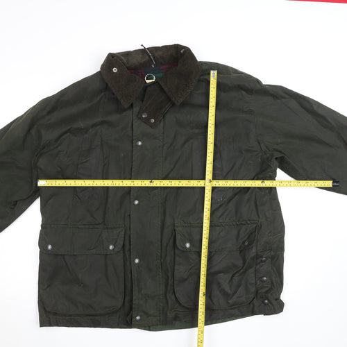 Ferndale Men's Green Waxed Cotton Country Jacket Size M Waterproof