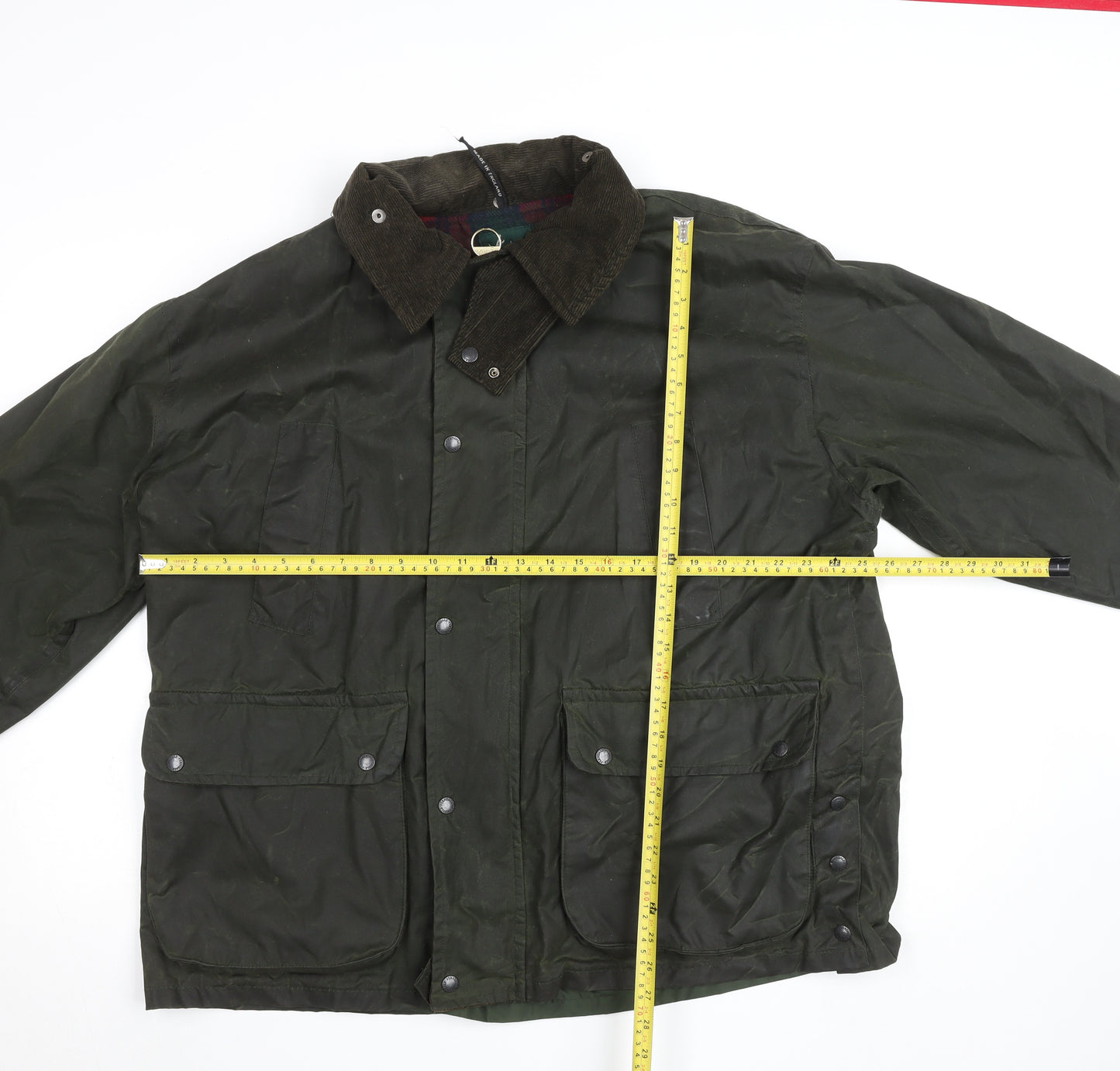 Ferndale Men's Green Waxed Cotton Country Jacket Size M Waterproof