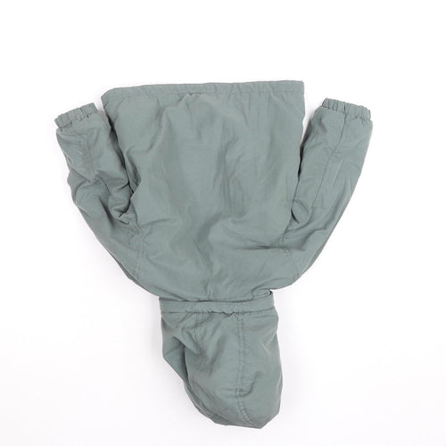 H&M Unisex Baby Green Hooded Parka Coat 18 Months Lined Winter Jacket