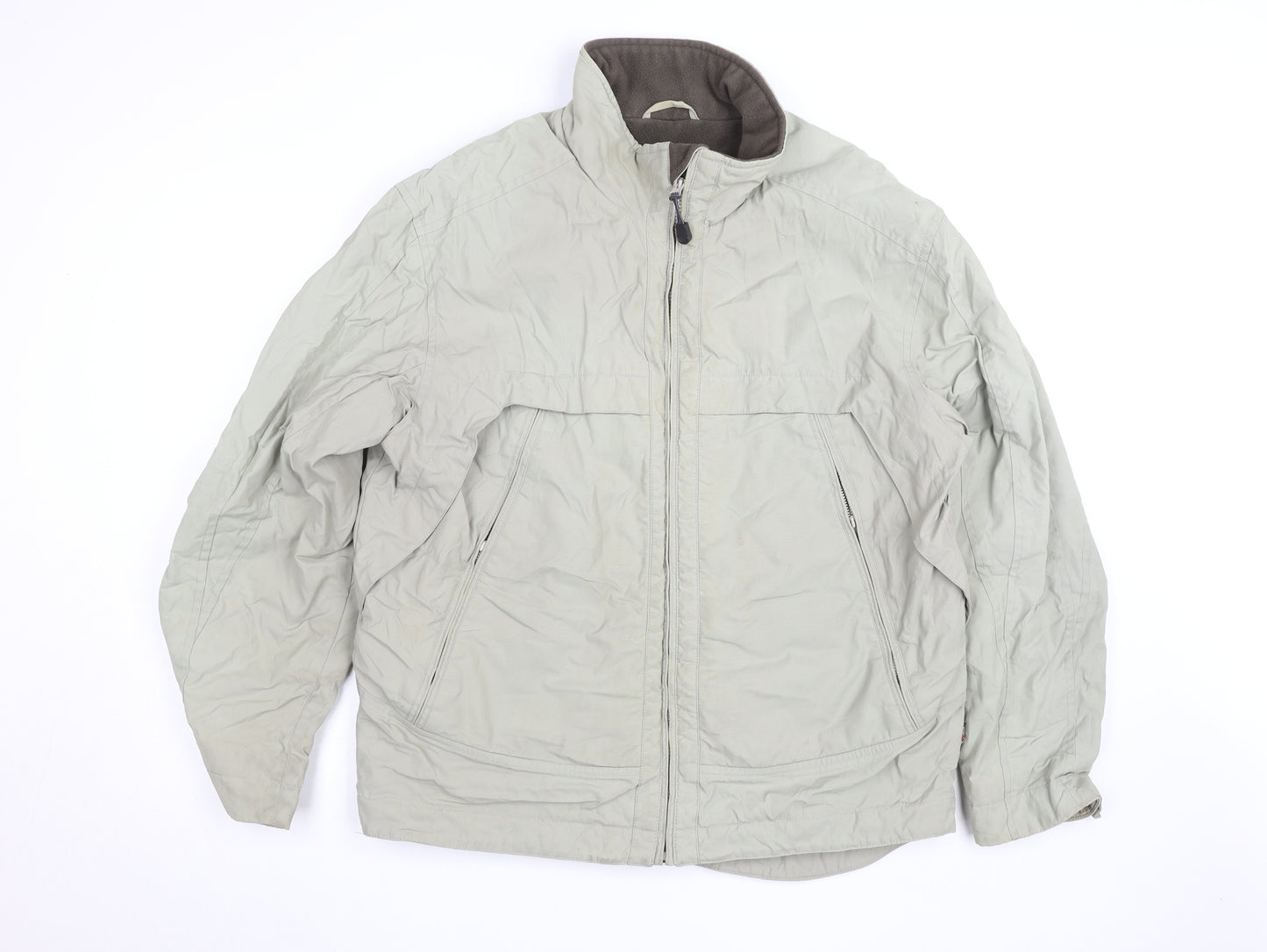 Next Men’s Grey L Basic Jacket Full Zip Lightweight Outerwear