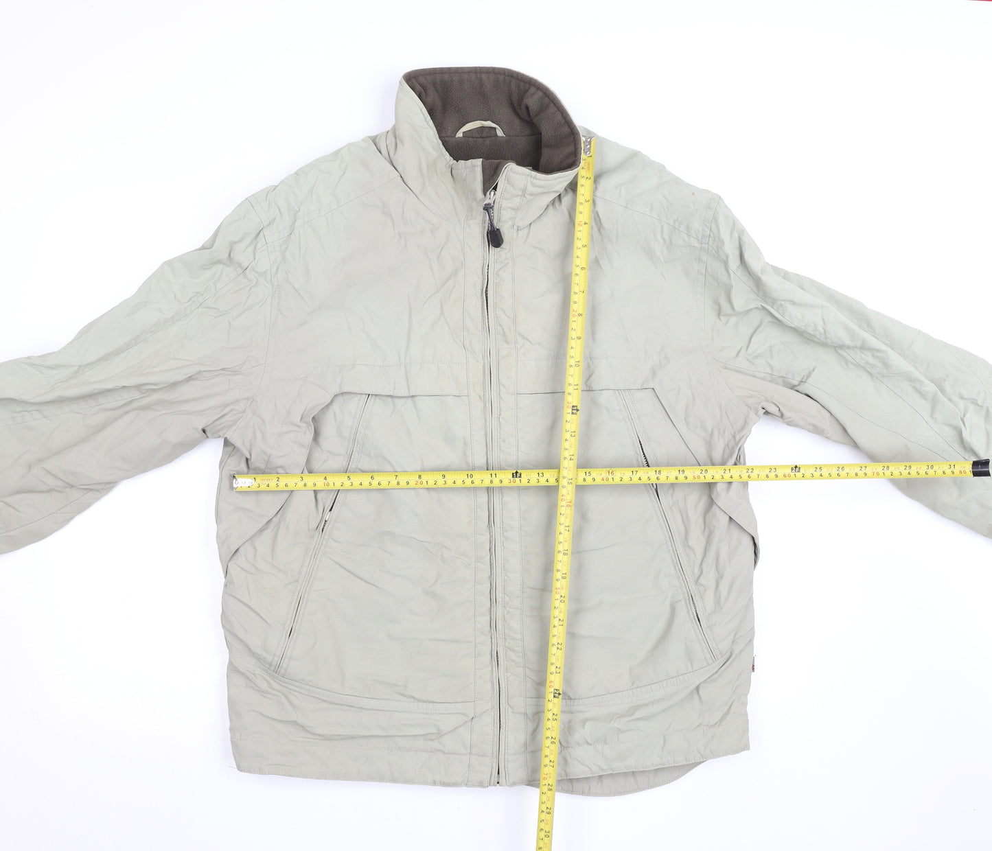 Next Men’s Grey L Basic Jacket Full Zip Lightweight Outerwear