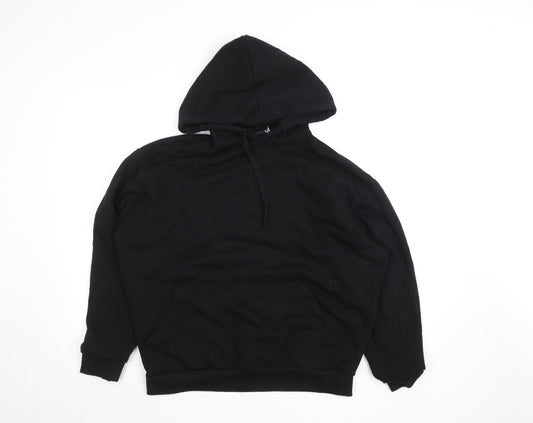 ASOS Design Men's Black Pullover Hoodie Size S Graphic Print Fleece