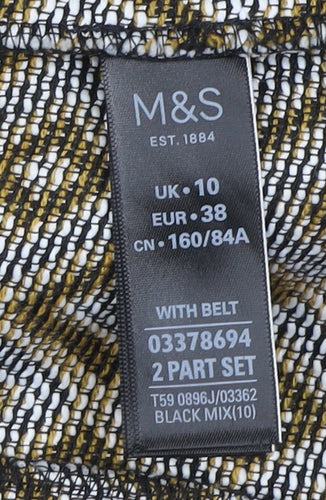 Marks and Spencer Women’s Multicoloured Geometric Blazer Size 10