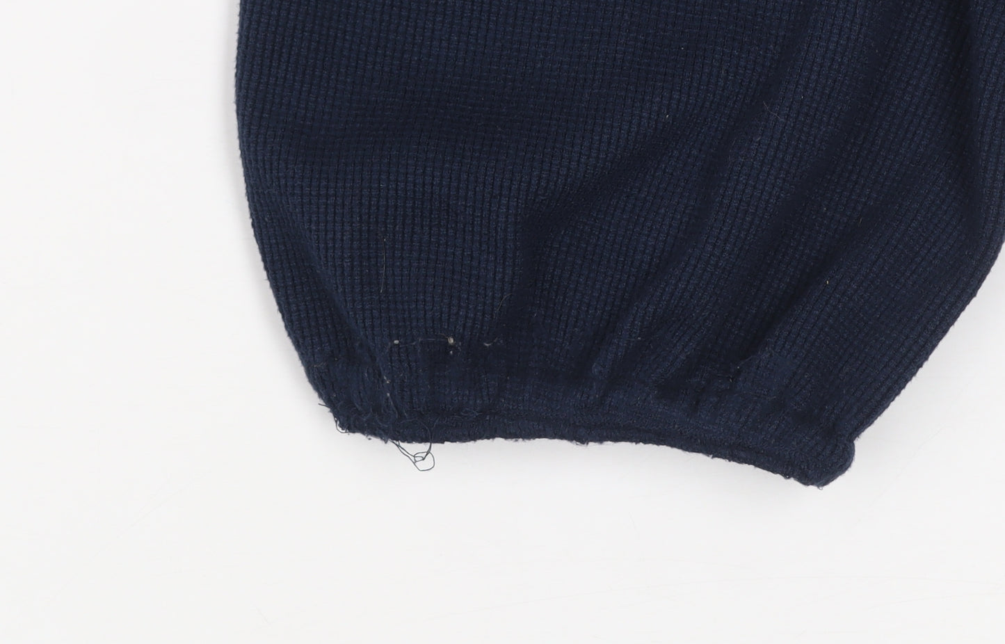 Gilly Hicks Women Blue Ribbed Jogger Sweatpants M Elastic Waist