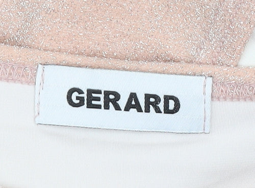 Gerard Womens Pink Glitter 3/4 Sleeve Blouse Size 18