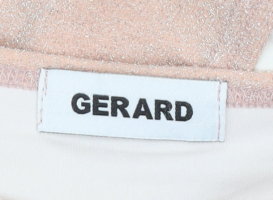Gerard Womens Pink Glitter 3/4 Sleeve Blouse Size 18