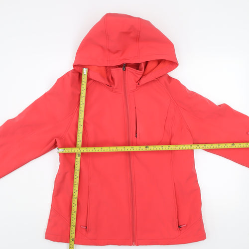 Calvin Klein Women’s Red Softshell Hooded Jacket Size L