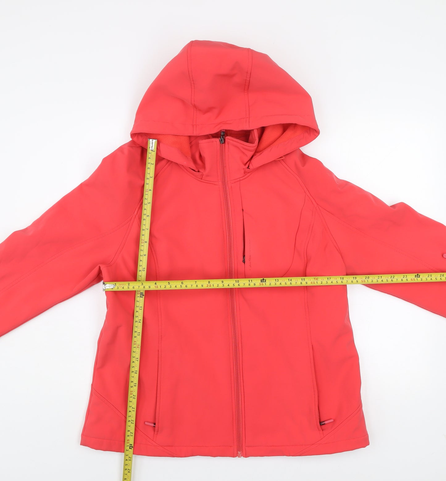 Calvin Klein Women’s Red Softshell Hooded Jacket Size L