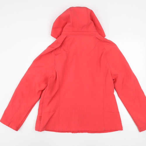 Calvin Klein Women’s Red Softshell Hooded Jacket Size L