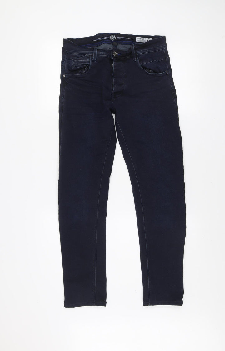 Rolla Coaster Men's Blue Slim Fit Dark Wash Jeans 30R
