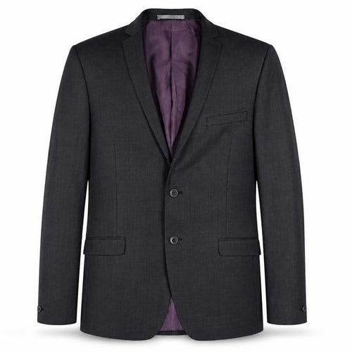 Red Herring Men's Grey 42L Long Regular Fit Two-Button Suit Jacket