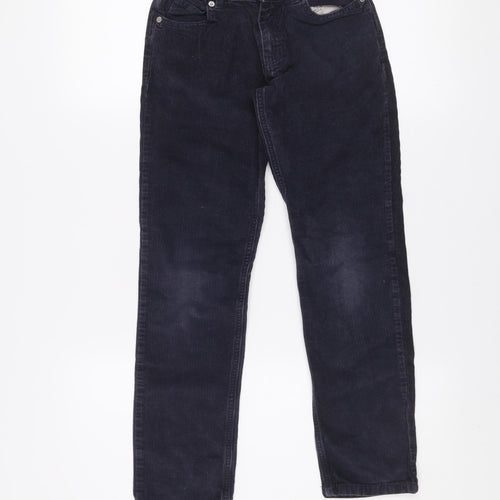 Petit Bateau Boys Black Corduroy Chino Trousers 10 Years