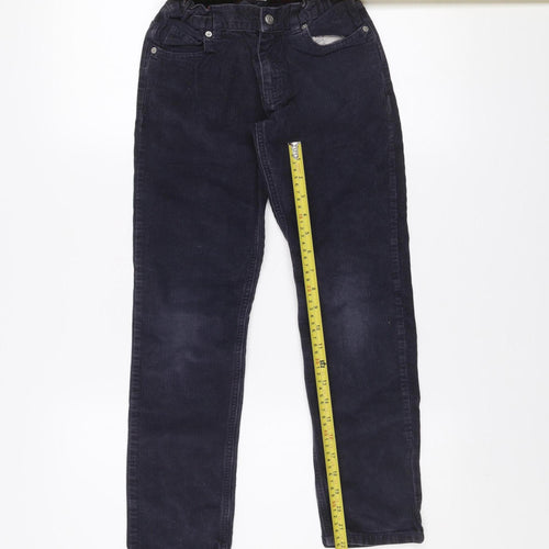 Petit Bateau Boys Black Corduroy Chino Trousers 10 Years