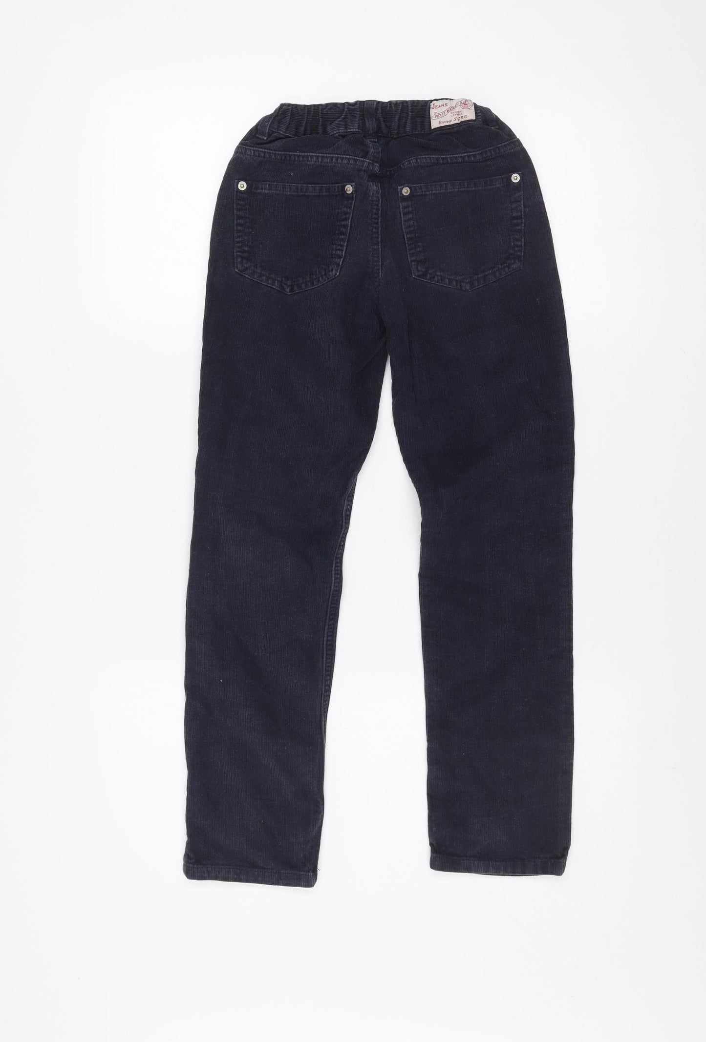 Petit Bateau Boys Black Corduroy Chino Trousers 10 Years