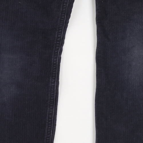 Petit Bateau Boys Black Corduroy Chino Trousers 10 Years