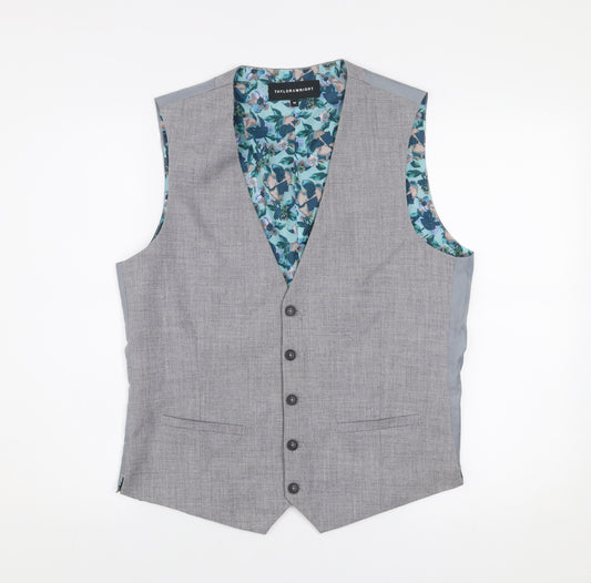 Taylor & Wright Men's Grey Waistcoat Medium 38-40in Classic Fit