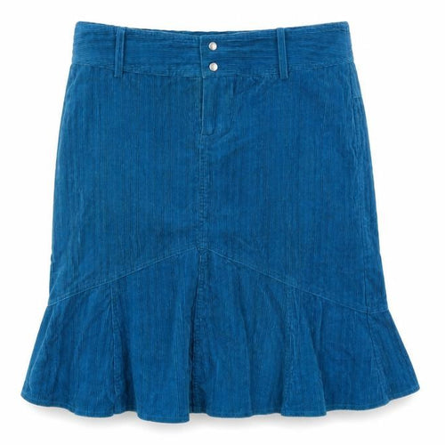 Watcher Women’s Blue Corduroy Flared Knee Length Skirt L
