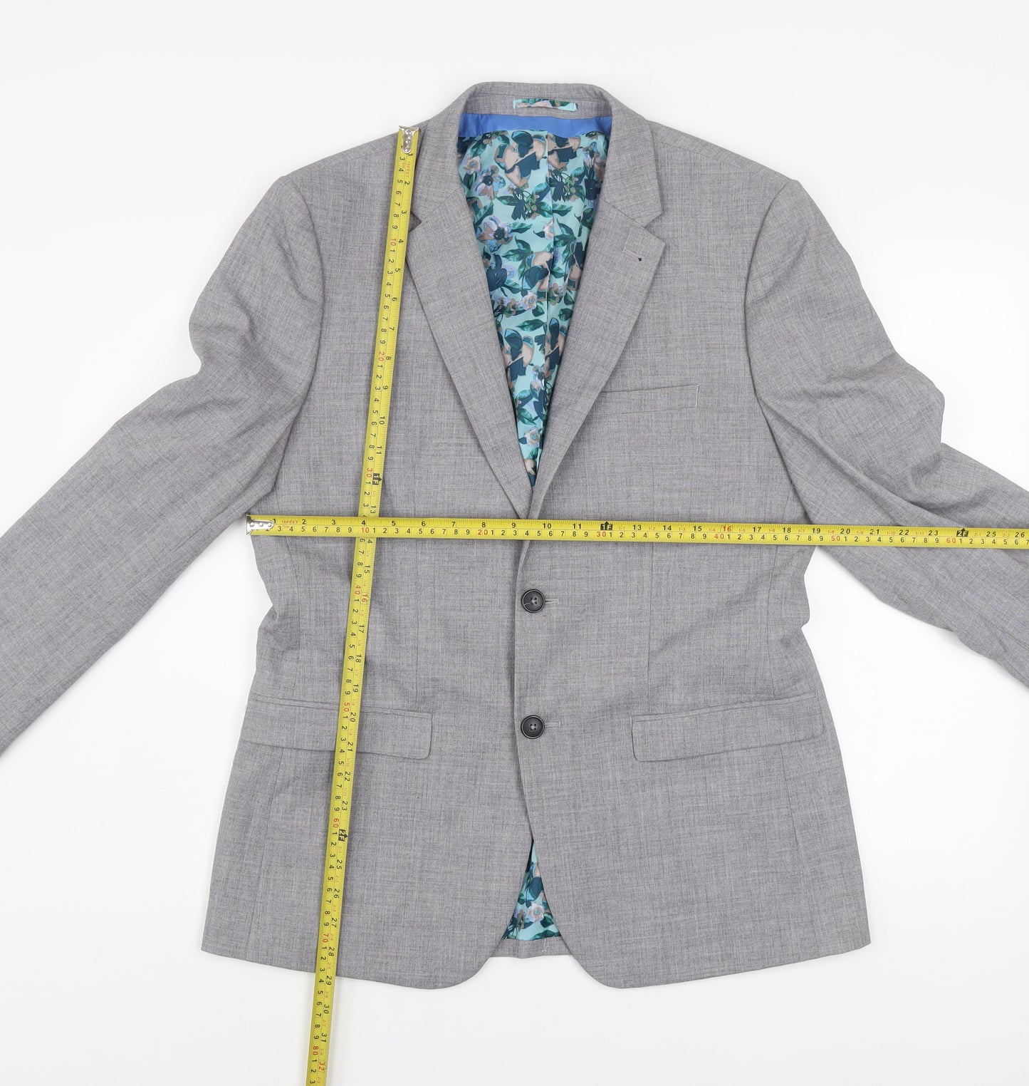 Taylor & Wright Men's Grey Slim Fit Blazer Jacket 40R