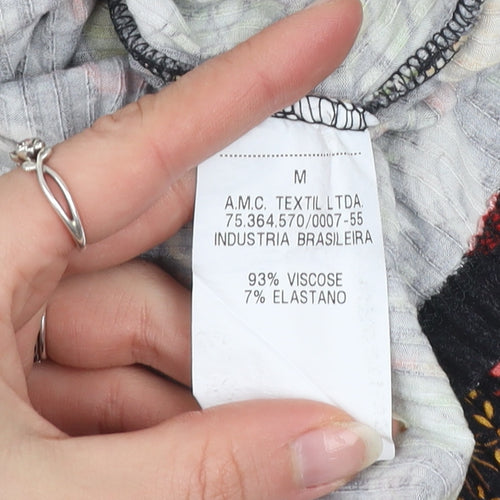 Disney Colcci Women’s Multicoloured Off Shoulder Floral Mickey Top M