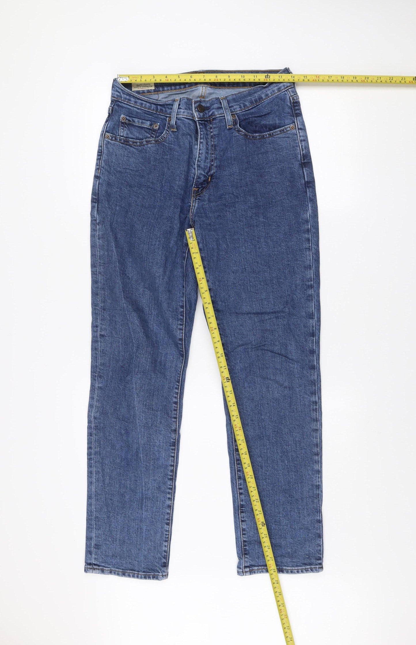 Levi's Premium Men's Blue 724 High Rise Straight Jeans Size 29 Denim