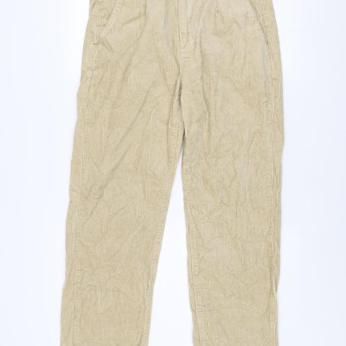 Route One Men's Beige Corduroy Trousers W32 Classic Fit