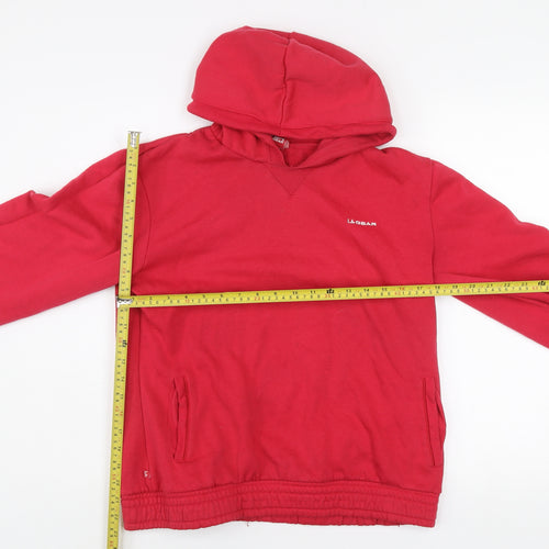LA Gear Womens Red Pullover Hoodie Size 16 Regular Fit Fleece